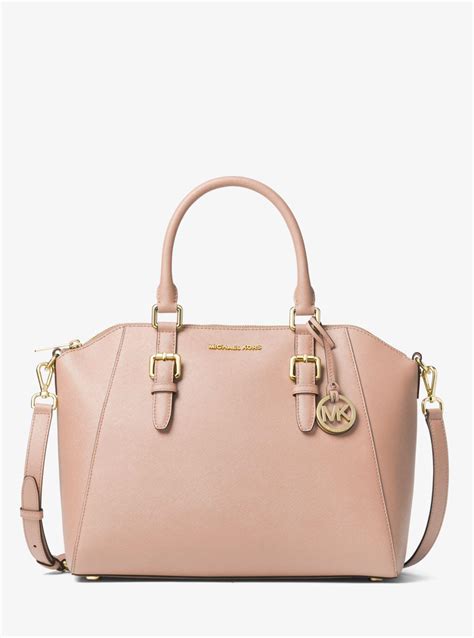 tas michael kors ciara|Ciara Large Saffiano Leather Satchel .